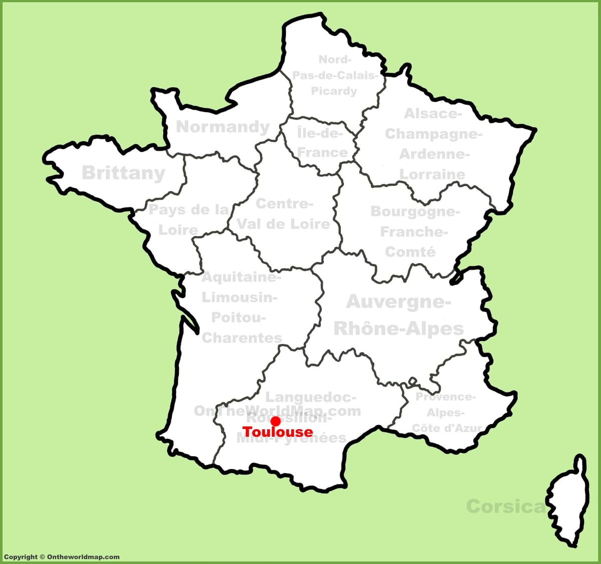 Toulouse kaardil