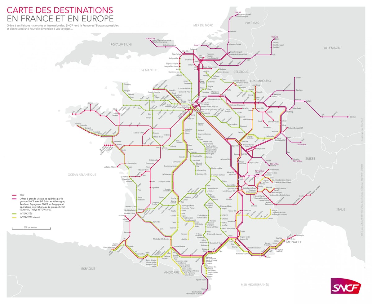 Toulouse ' i raudteejaam kaart